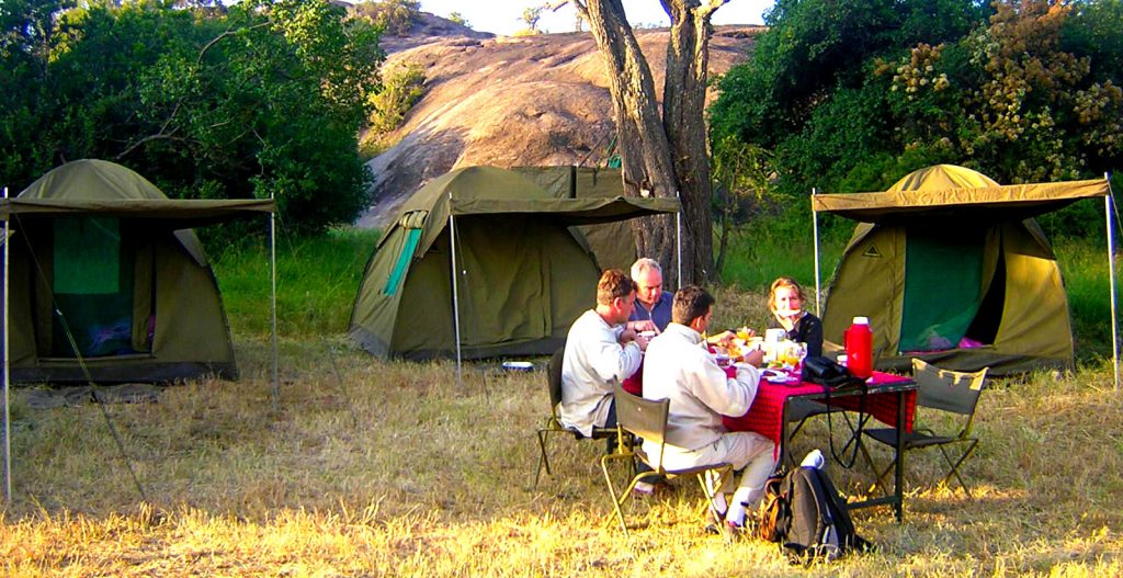 Camping in Uganda