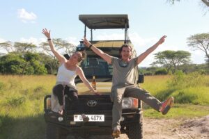 couple safari in Uganda