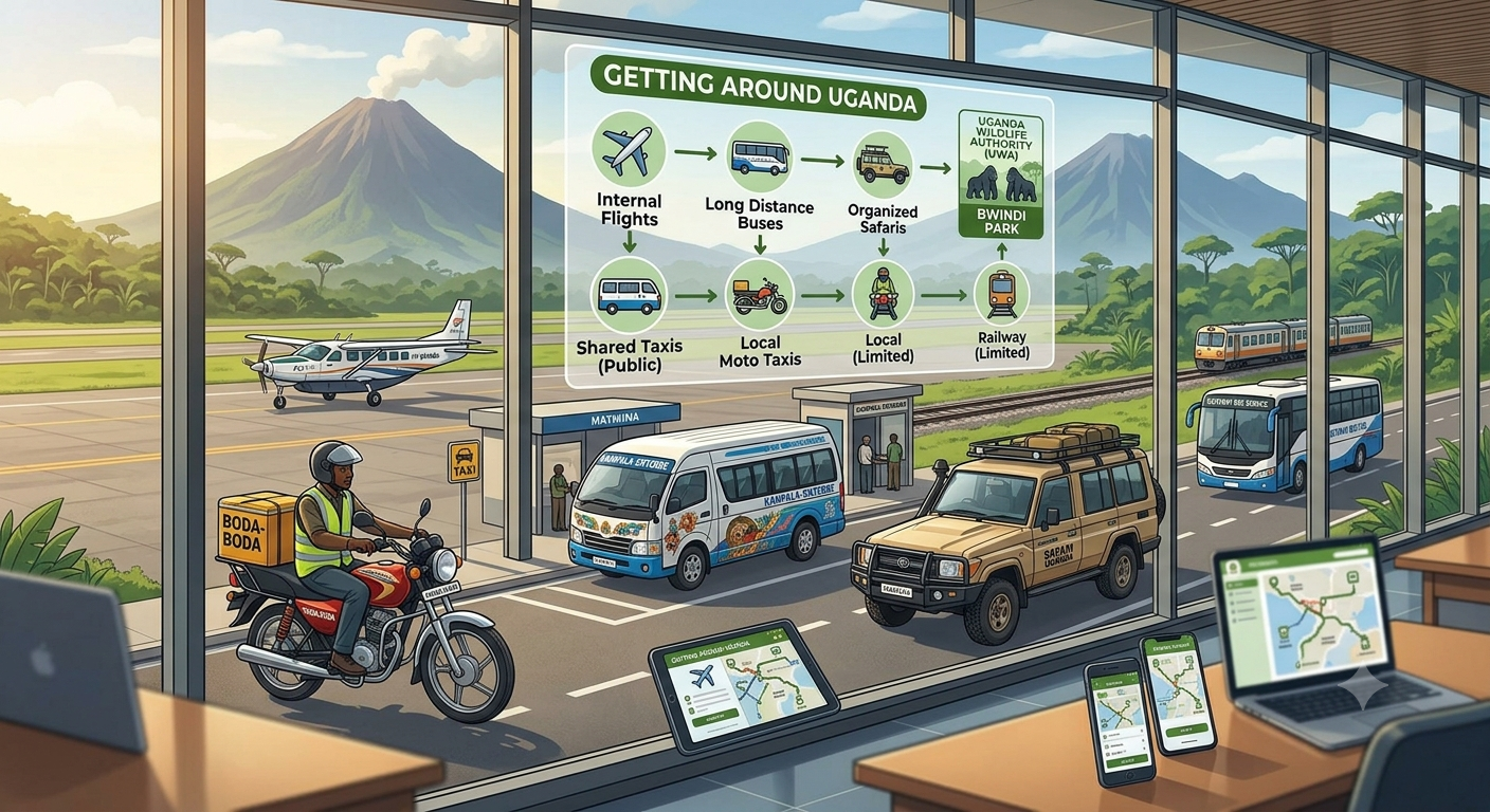 Getting around Uganda