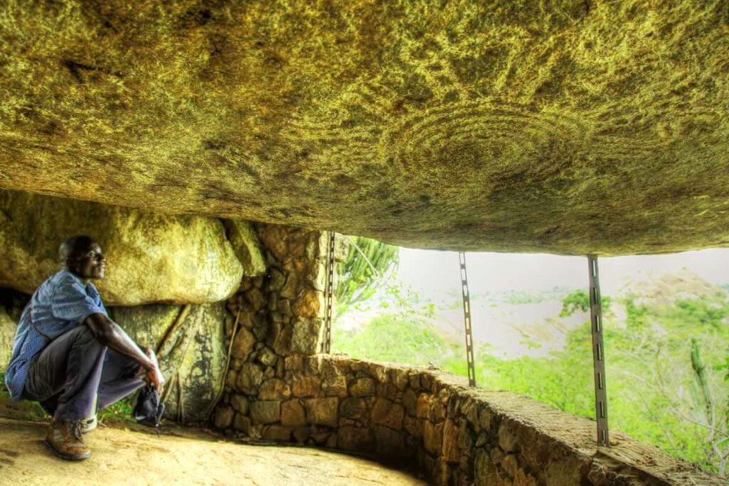 Rock paintings at Nyero 